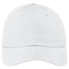 Port Authority White Brushed Twill Cap