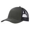 Port Authority Grey Steel Snapback Trucker Cap