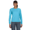 Comfort Colors Women's Lagoon Blue 5.4 Oz. Long-Sleeve T-Shirt