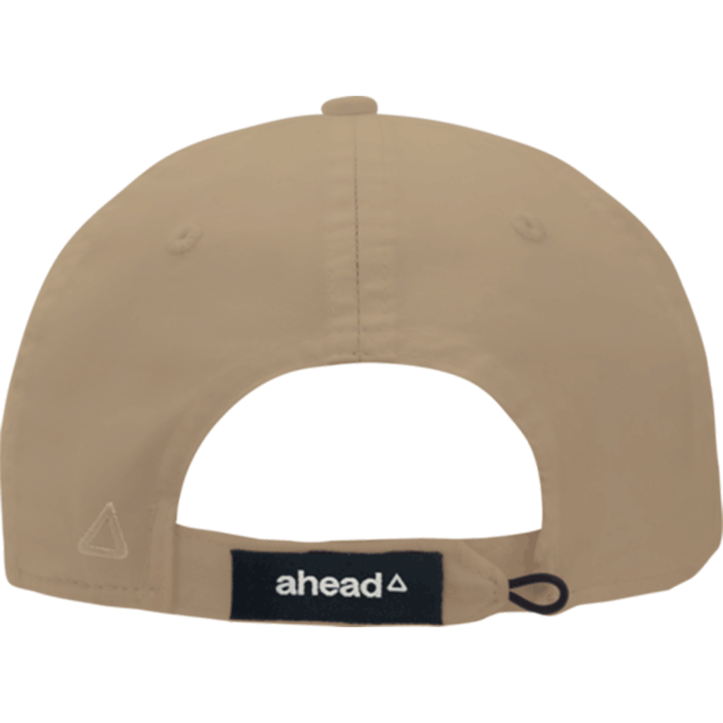 AHEAD Khaki Lightweight Cotton Solid Cap