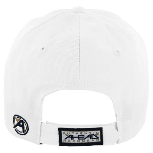 AHEAD White Chino Solid Velcro Cap