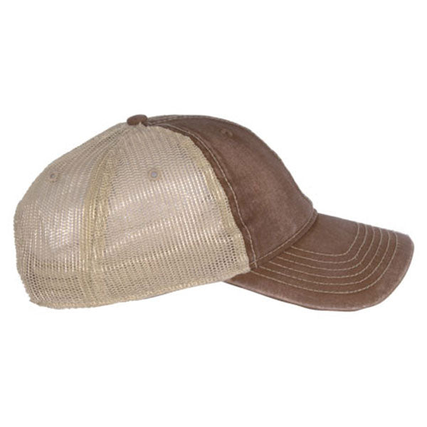 AHEAD Brown/Tan Tea Stained Mesh Back Cap