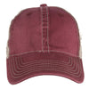 AHEAD Maroon/Tan Tea Stained Mesh Back Cap