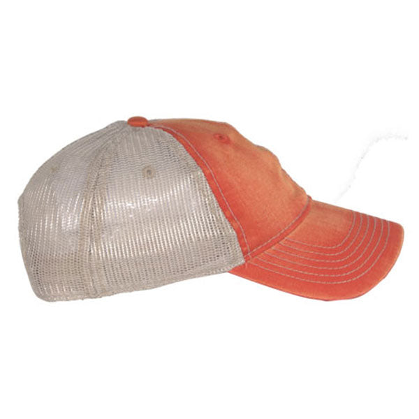 AHEAD University Orange/Tan Tea Stained Mesh Back Cap