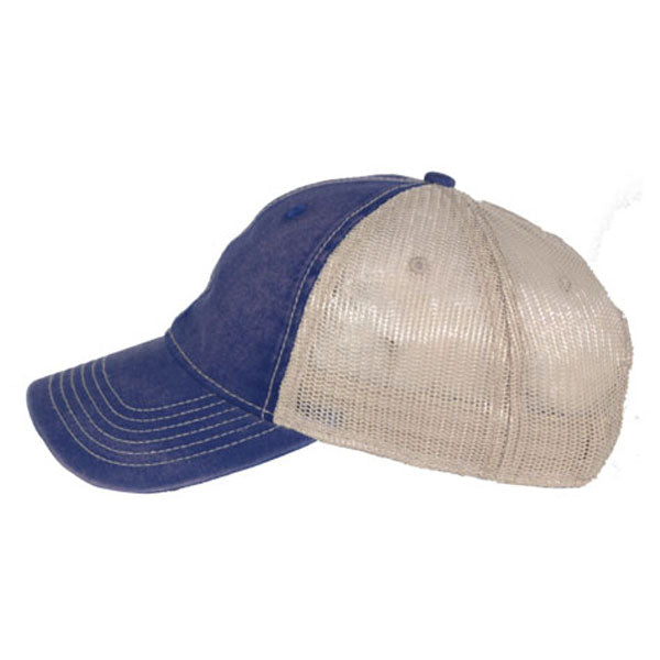 AHEAD University Tour Blue/Tan Tea Stained Mesh Back Cap