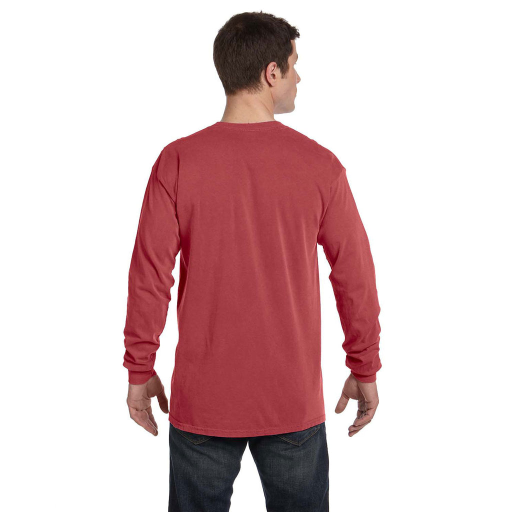 Comfort Colors Men's Crimson 6.1 Oz. Long-Sleeve T-Shirt