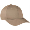 Port Authority Khaki Snapback Fine Twill Cap