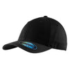 Port Authority Black Flexfit Garment Washed Cap