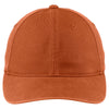 Port Authority Burnt Orange Flexfit Garment Washed Cap