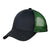 Port Authority Black/ Shock Green Double Mesh Snapback Sandwich Bill Cap