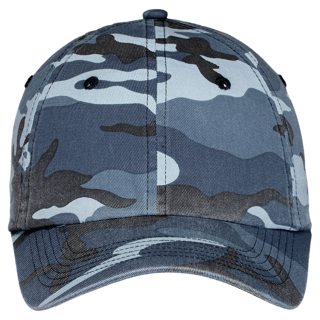 Port Authority Navy Camo Camouflage Cap