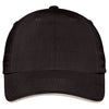 Port Authority Black/Beige Sandwich Bill Cap