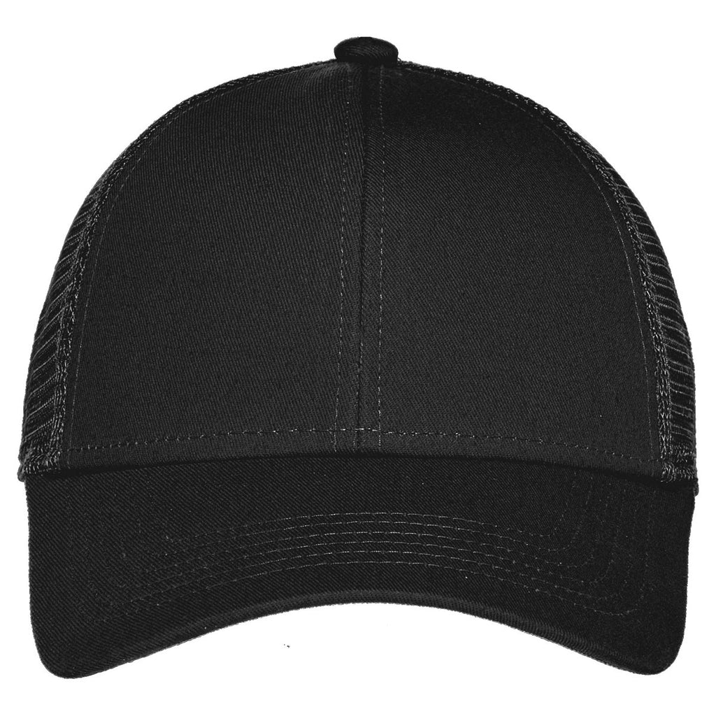 Port Authority Black Adjustable Mesh Back Cap