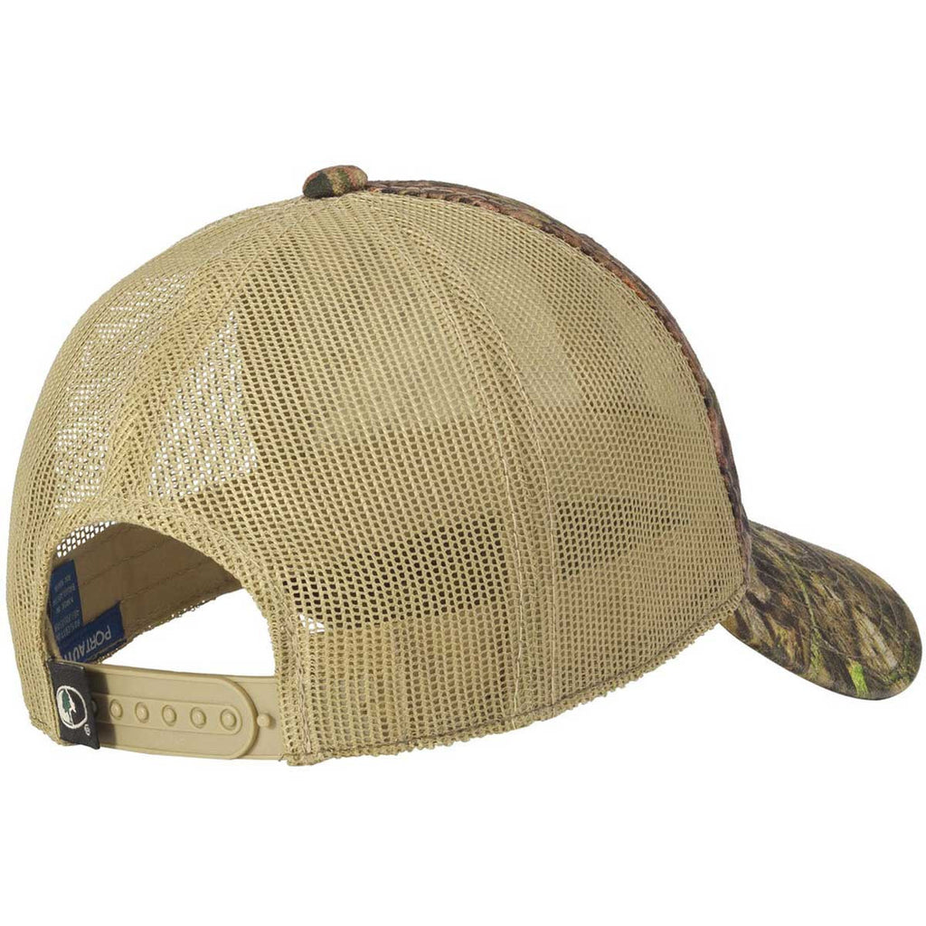 Port Authority Mossy Oak Break Up Country/Tan Unstructured Camouflage Mesh Back Cap