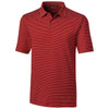 Cutter & Buck Men's Cardinal Red Forge Polo Pencil Stripe