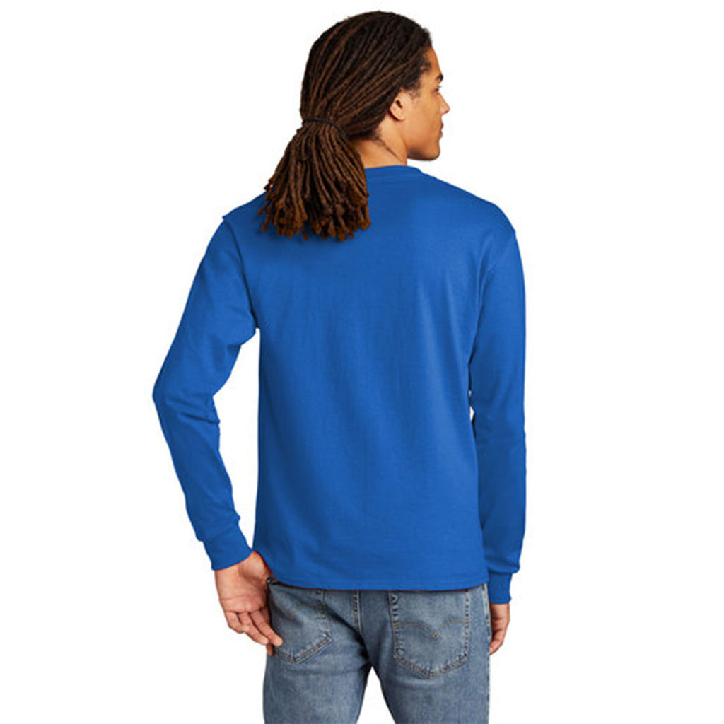 Champion Men's Athletic Royal Heritage 5.2-oz Jersey Long Sleeve Tee