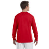 Champion Men's 5.2 oz Red L/S Tagless T-Shirt