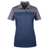 Core 365 Women's Classic Navy/Carbon Balance Colorblock Performance Pique Polo