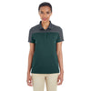 Core 365 Women's Forest/Carbon Balance Colorblock Performance Pique Polo