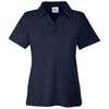 Core 365 Women's Classic Navy Fusion ChromaSoft Pique Polo