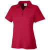 Core 365 Women's Classic Red Fusion ChromaSoft Pique Polo