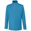 Core 365 Men's Electric Blue Fusion ChromaSoft Pique Quarter-Zip