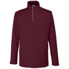 Core 365 Men's Burgundy Fusion ChromaSoft Pique Quarter-Zip