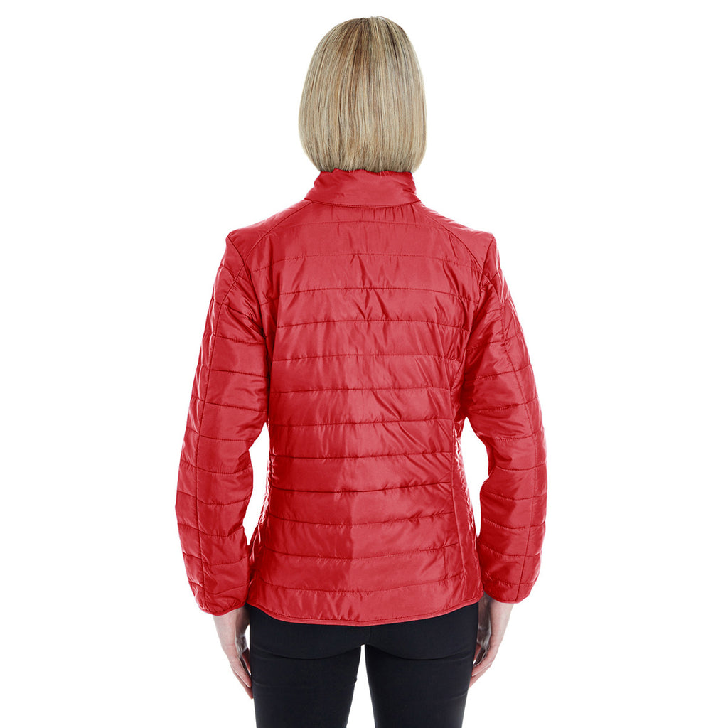 Core 365 Women's Classic Red Prevail Packable Puffer