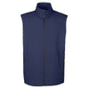 Core 365 Men's Classic Navy Cruise Two-Layer Fleece Bonded Soft Shell Vest