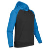 Stormtech Men's Black/Electric Blue Omega Two-Tone Hoody