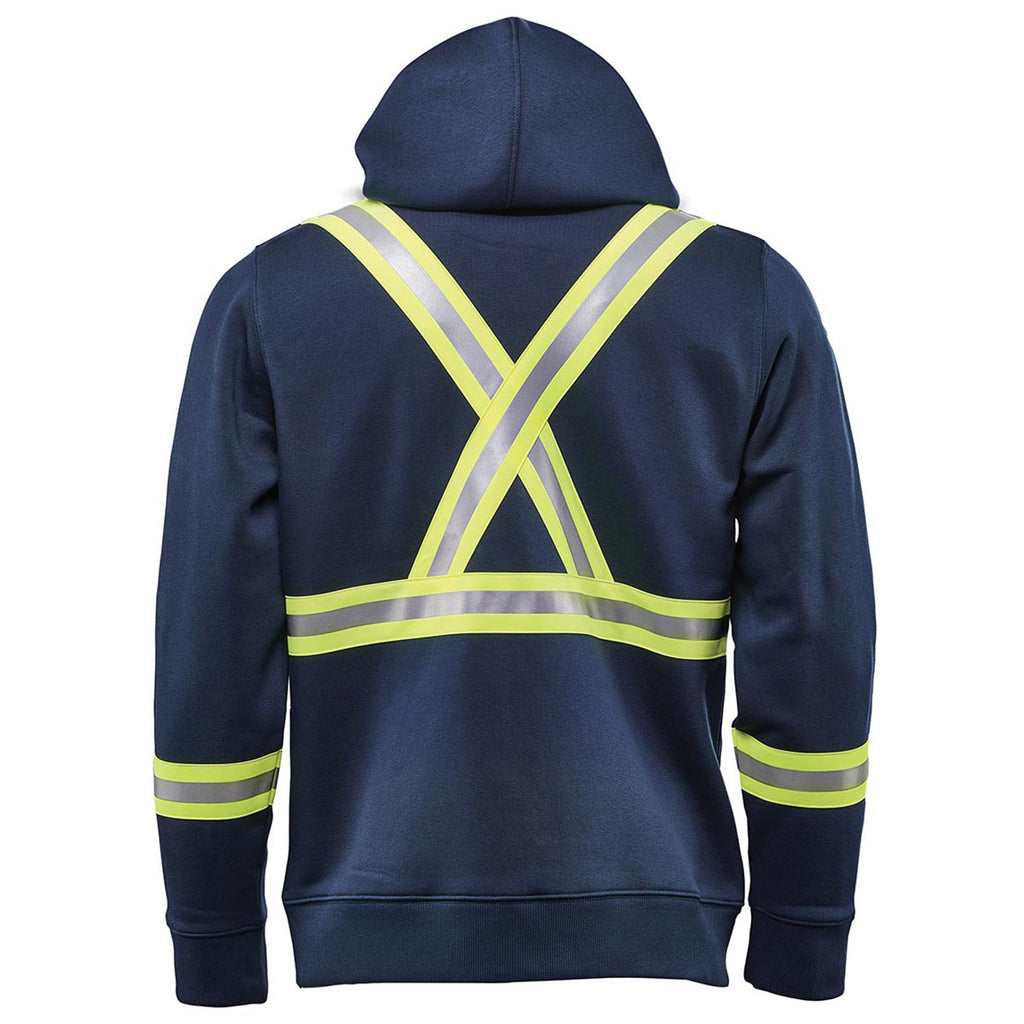 Stormtech Men's Navy Omega Reflective Zip Hoody