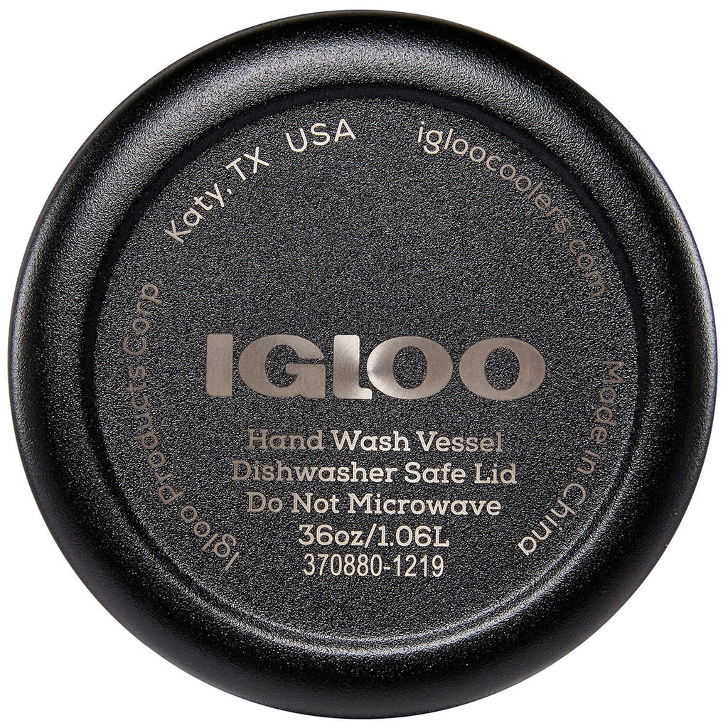 Igloo Black 36 oz. Vacuum Insulated Bottle