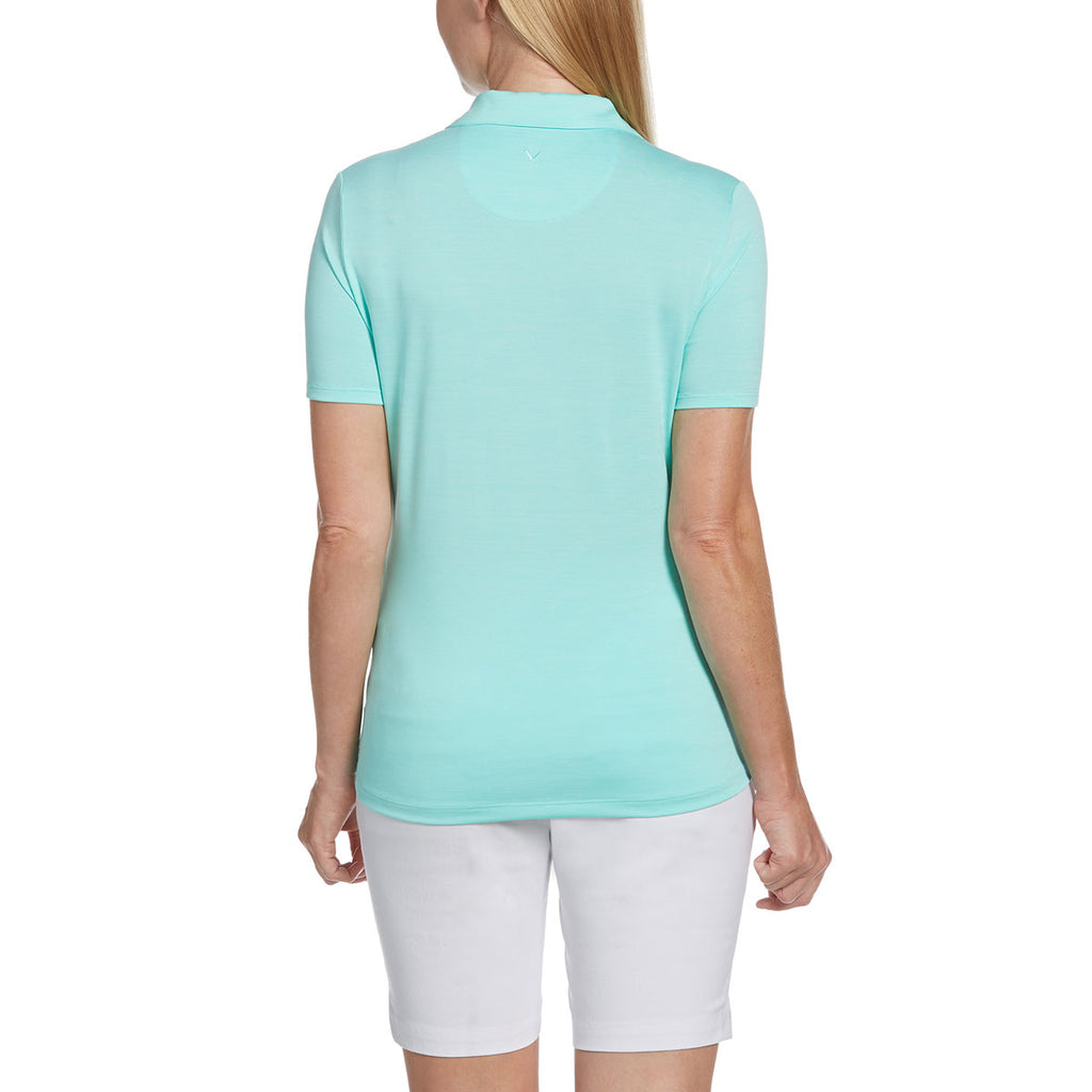 Callaway Women's Aruba Blue Broken Stripe Polo