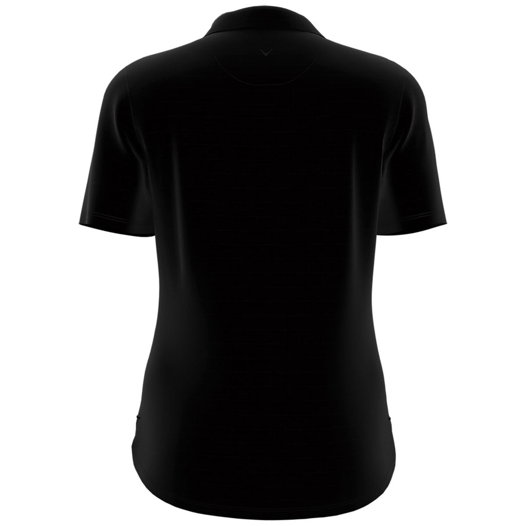 Callaway Women's Black Eco Horizontal Textured Polo