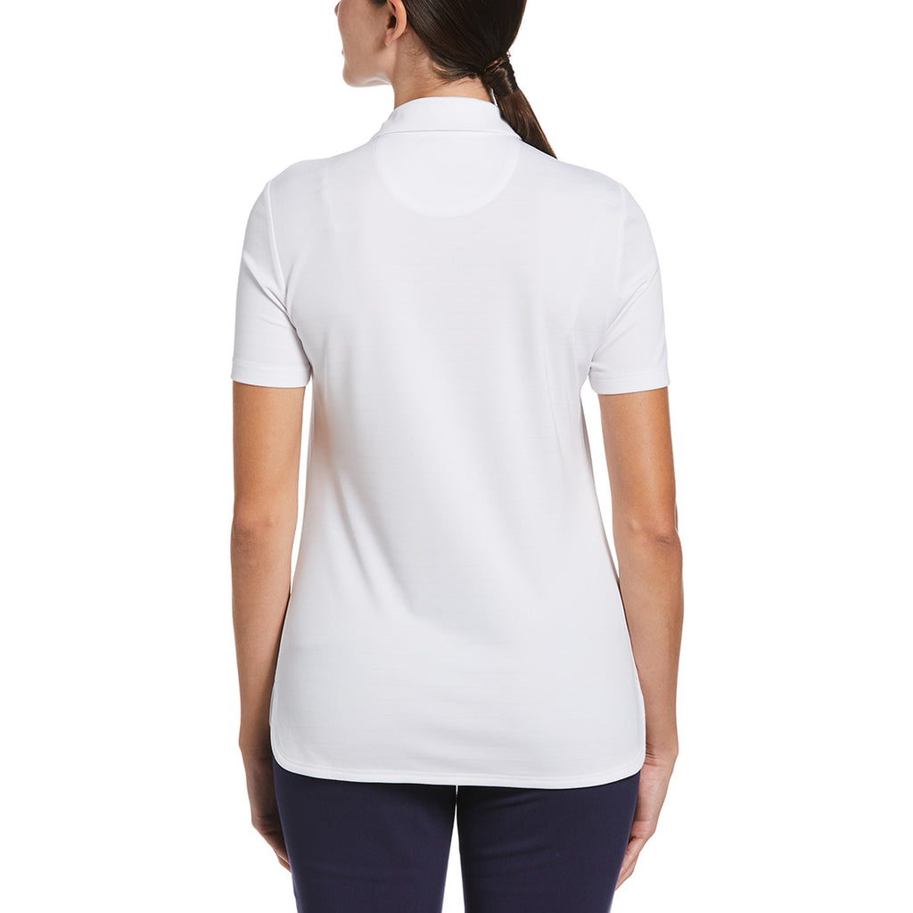 Callaway Women's White Eco Horizontal Textured Polo