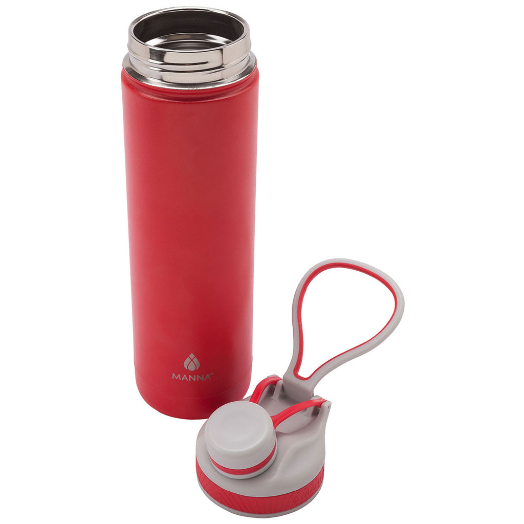 Manna Red 26 oz. Ranger Powder Coated Steel Bottle