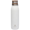 Manna White Ascend 18 oz. Stainless Steel Water Bottle with Acacia Lid