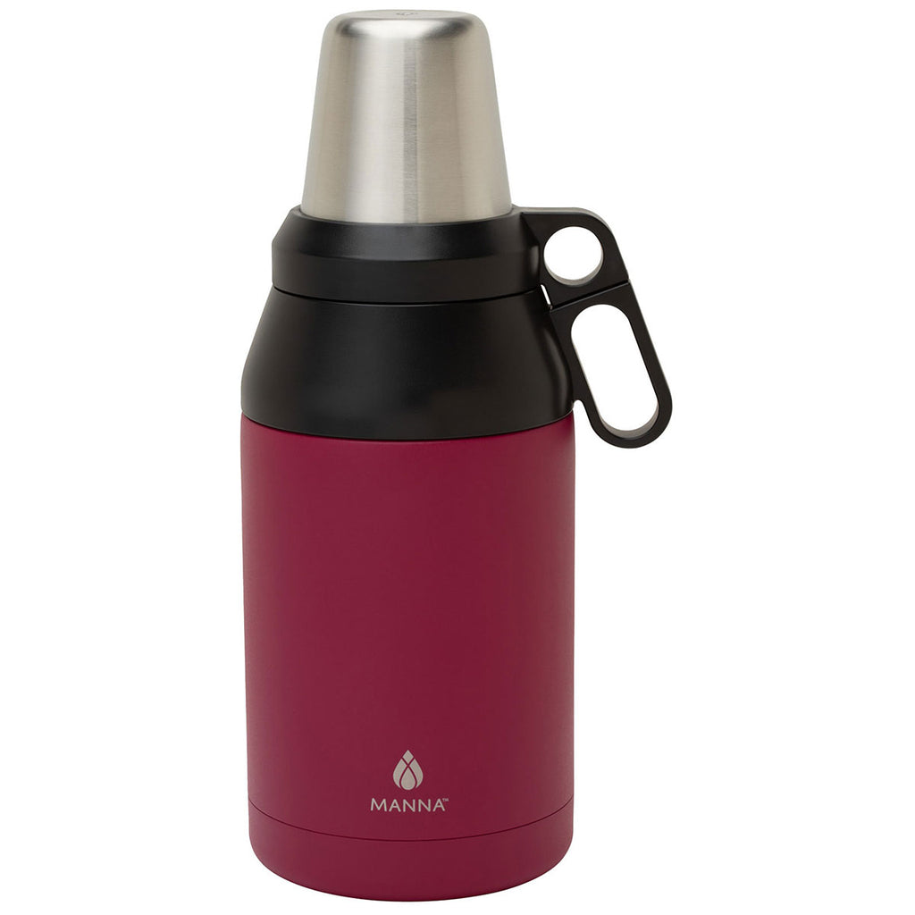 Manna Burgundy 64 oz. Stack Growler