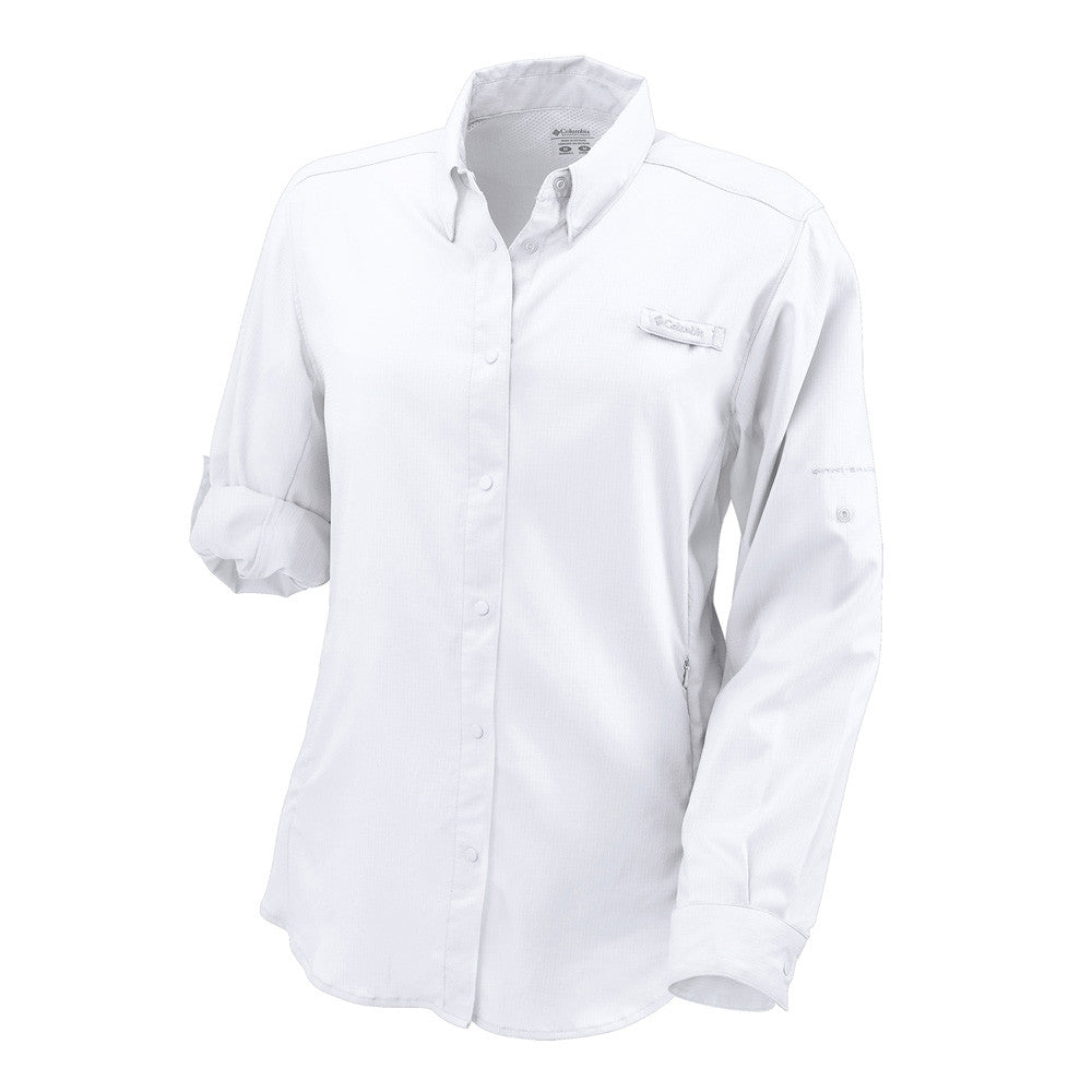 Columbia Women's White Tamiami II Long Sleeve Shirt