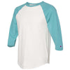 Champion Men's Chalk White/Bright Sage Premium Fashion Baseball T-Shirt