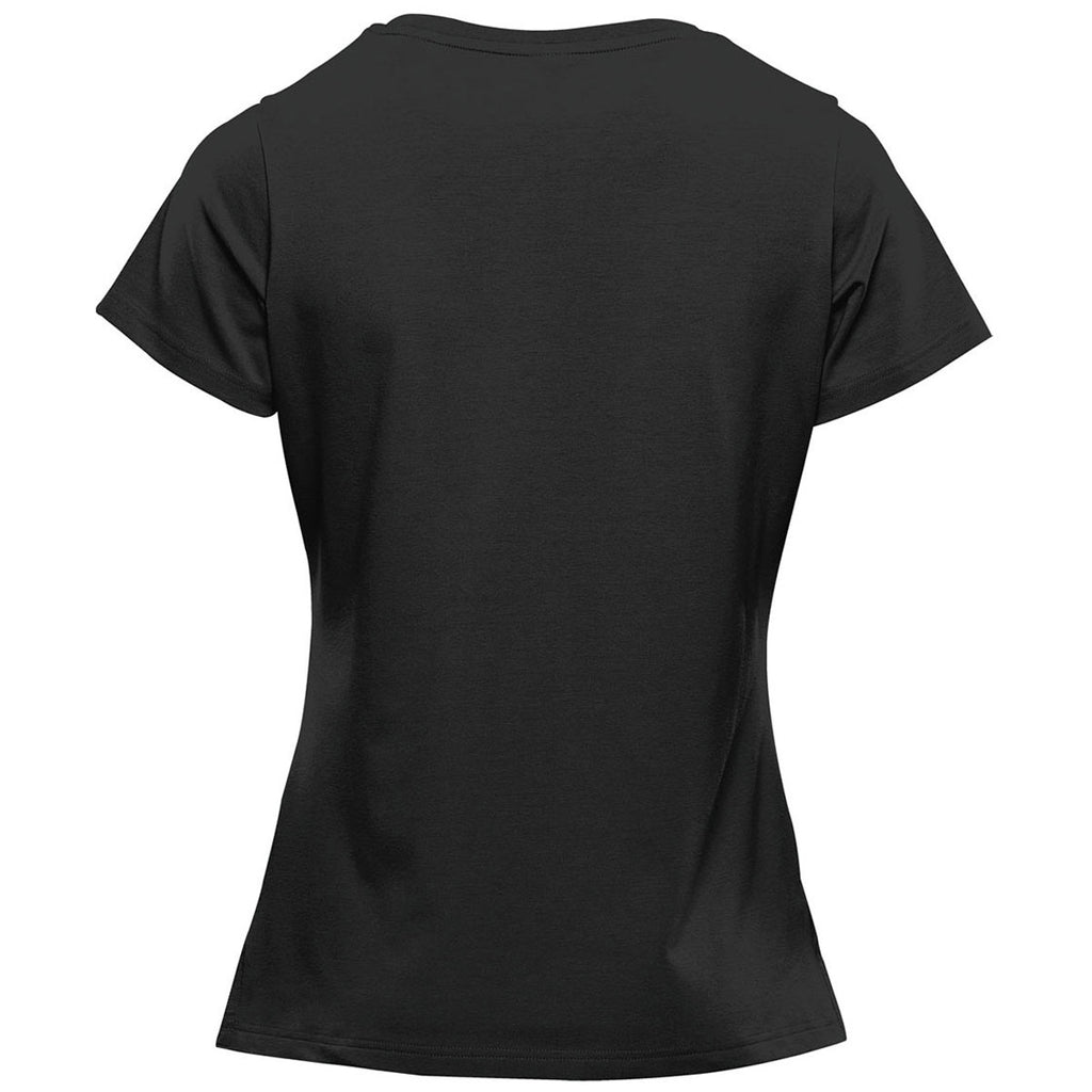 Stormtech Women's Black Montebello Performance Short Sleeve Tee