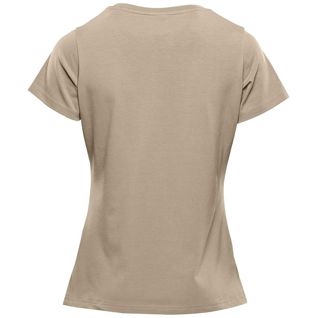 Stormtech Women's Taupe Montebello Performance Short Sleeve Tee