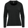 Stormtech Women's Black Montebello Performance Long Sleeve Tee