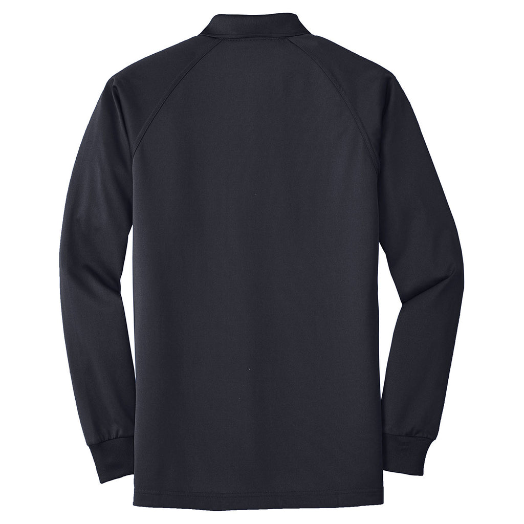 CornerStone Men's Dark Navy Select Long Sleeve Snag-Proof Tactical Polo