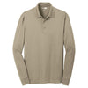 CornerStone Men's Tan Select Snag-Proof Long Sleeve Polo