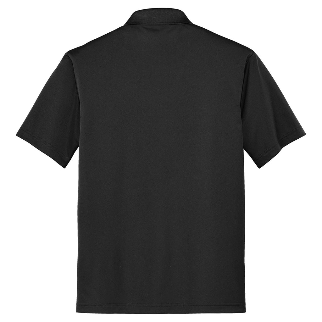 CornerStone Men's Black Micropique Gripper Polo