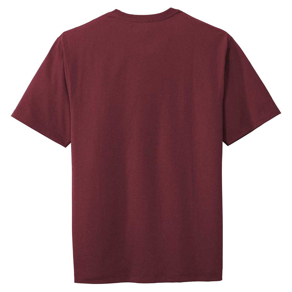 CornerStone Men's Maroon Workwear Short Sleeve Pocket Tee