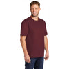 CornerStone Men's Maroon Workwear Short Sleeve Pocket Tee