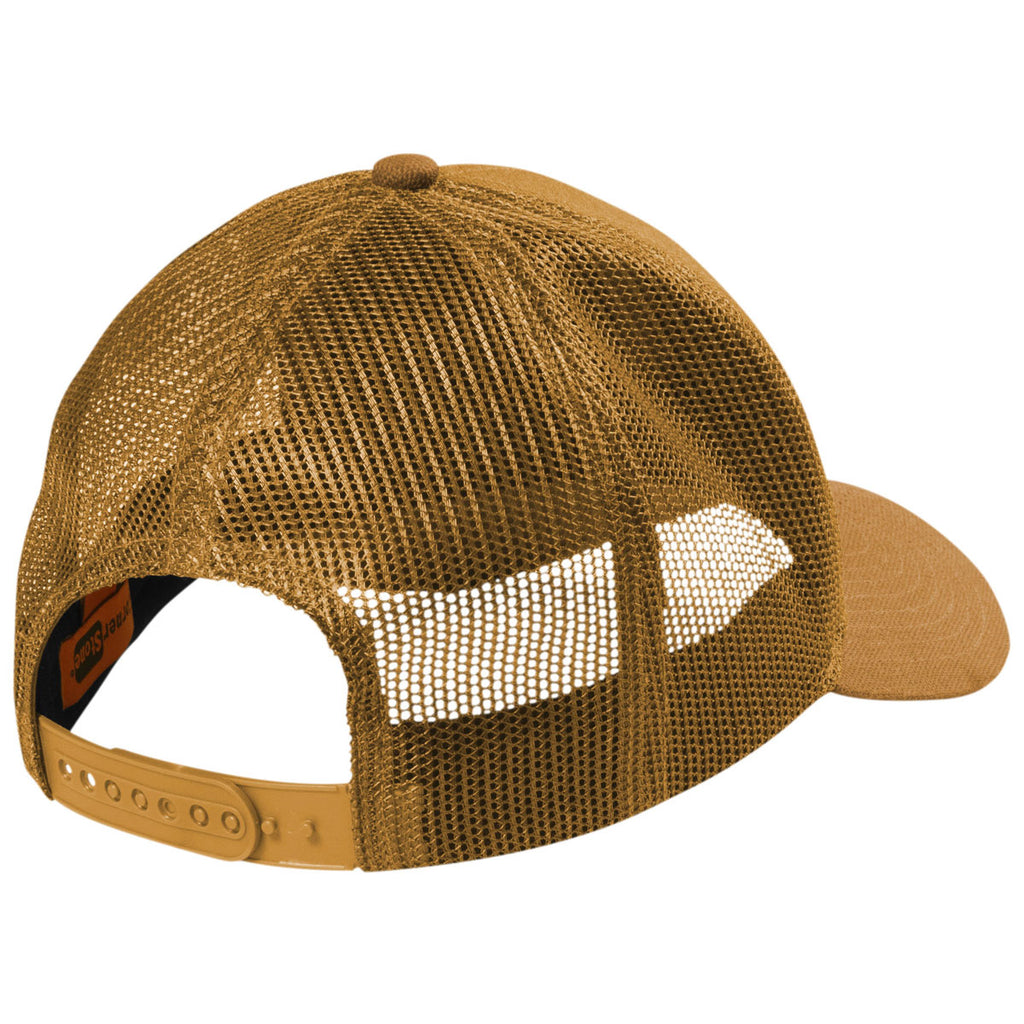 CornerStone Duck Brown Canvas Mesh Back Cap