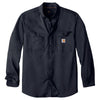 Carhartt Men's Navy Force Ridgefield Solid Long Sleeve Shirt